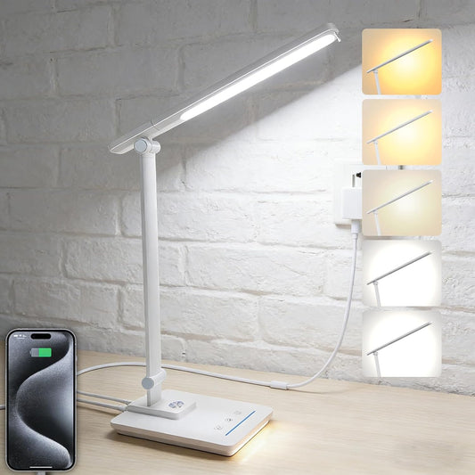 LED Desk Lamp with 5 Color Temperatures