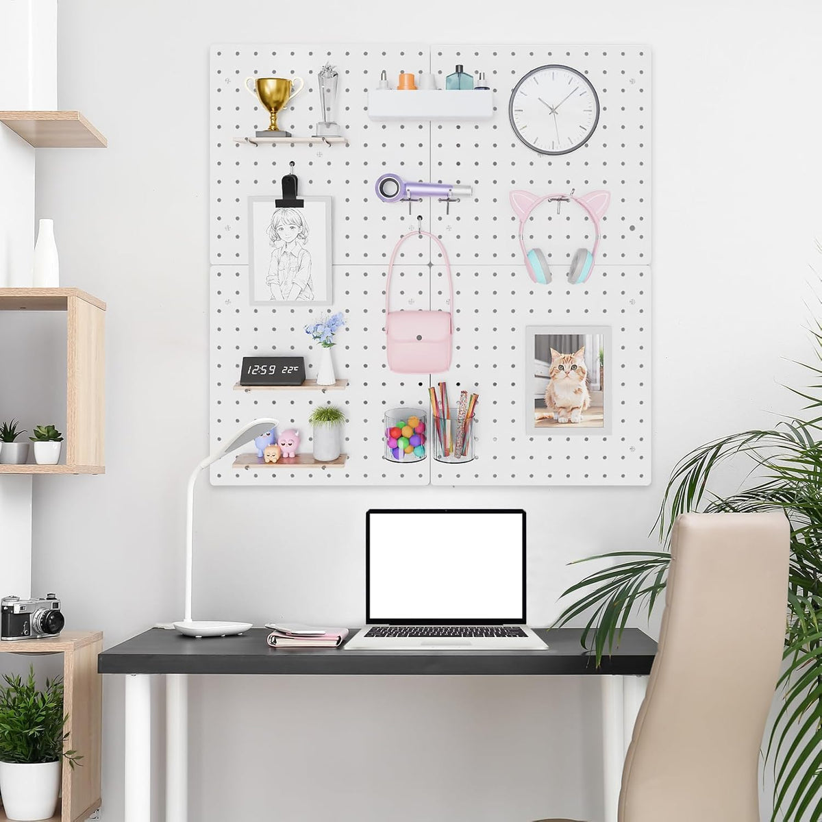 Peg Board with Hooks