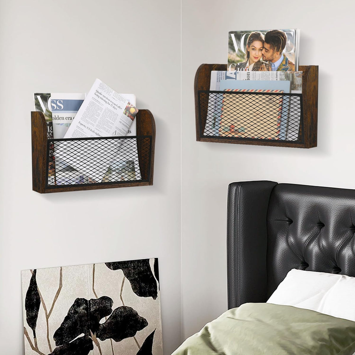 2 Packs Wall File Organizer-Holder