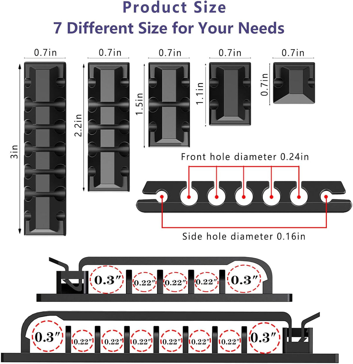 Cable Management Kit 4 Cable Cable Sleeves
