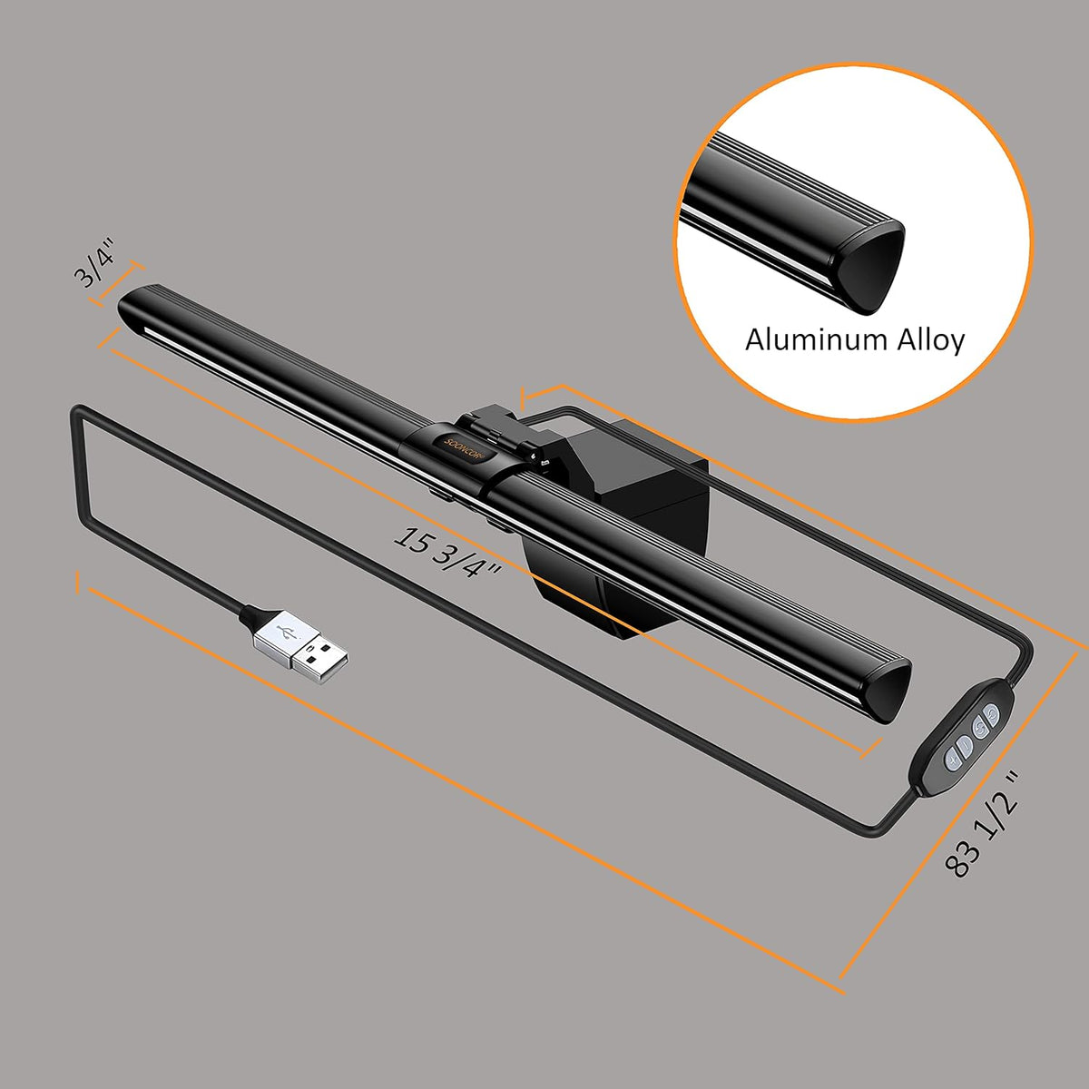 Computer Monitor Light Screen Light Bar e-Reading LED Task Lamp