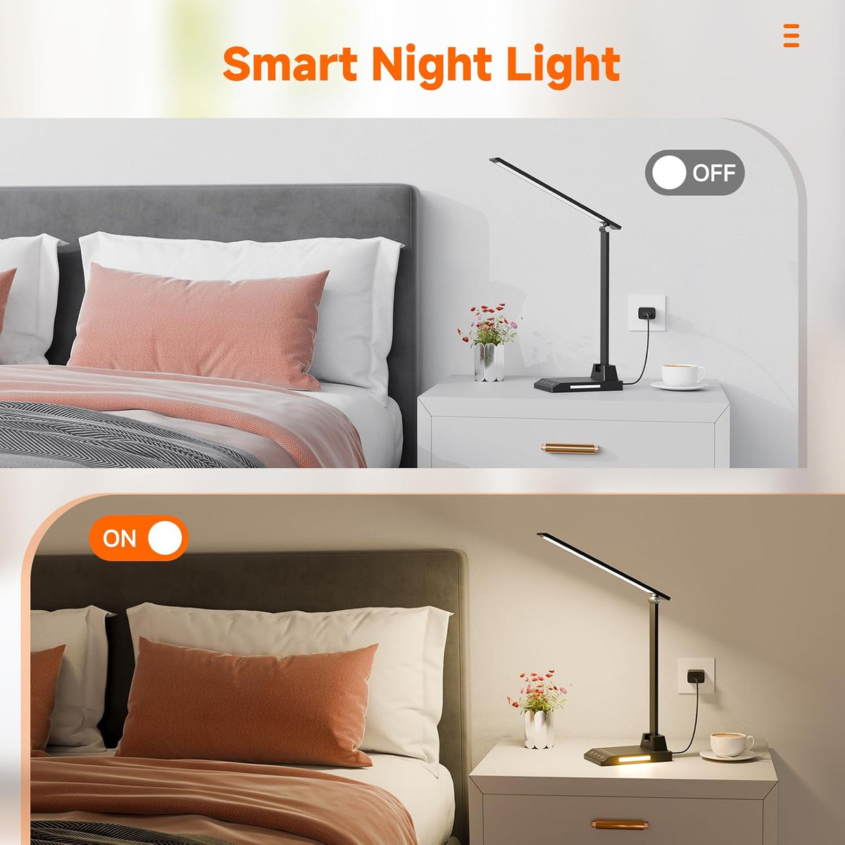 LED Desk Lamp with USB-C Charging Port