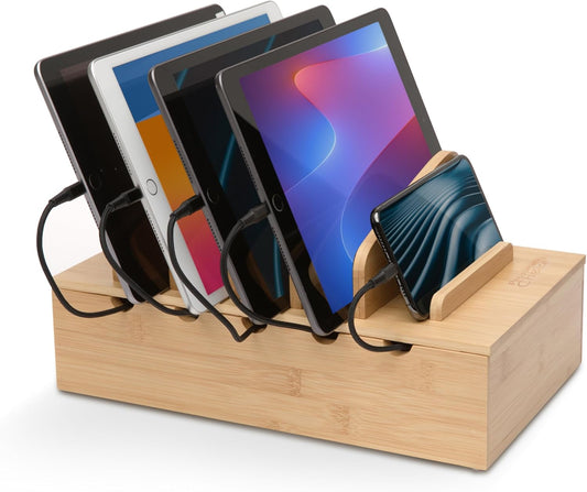 Wooden Charging Station Organizer