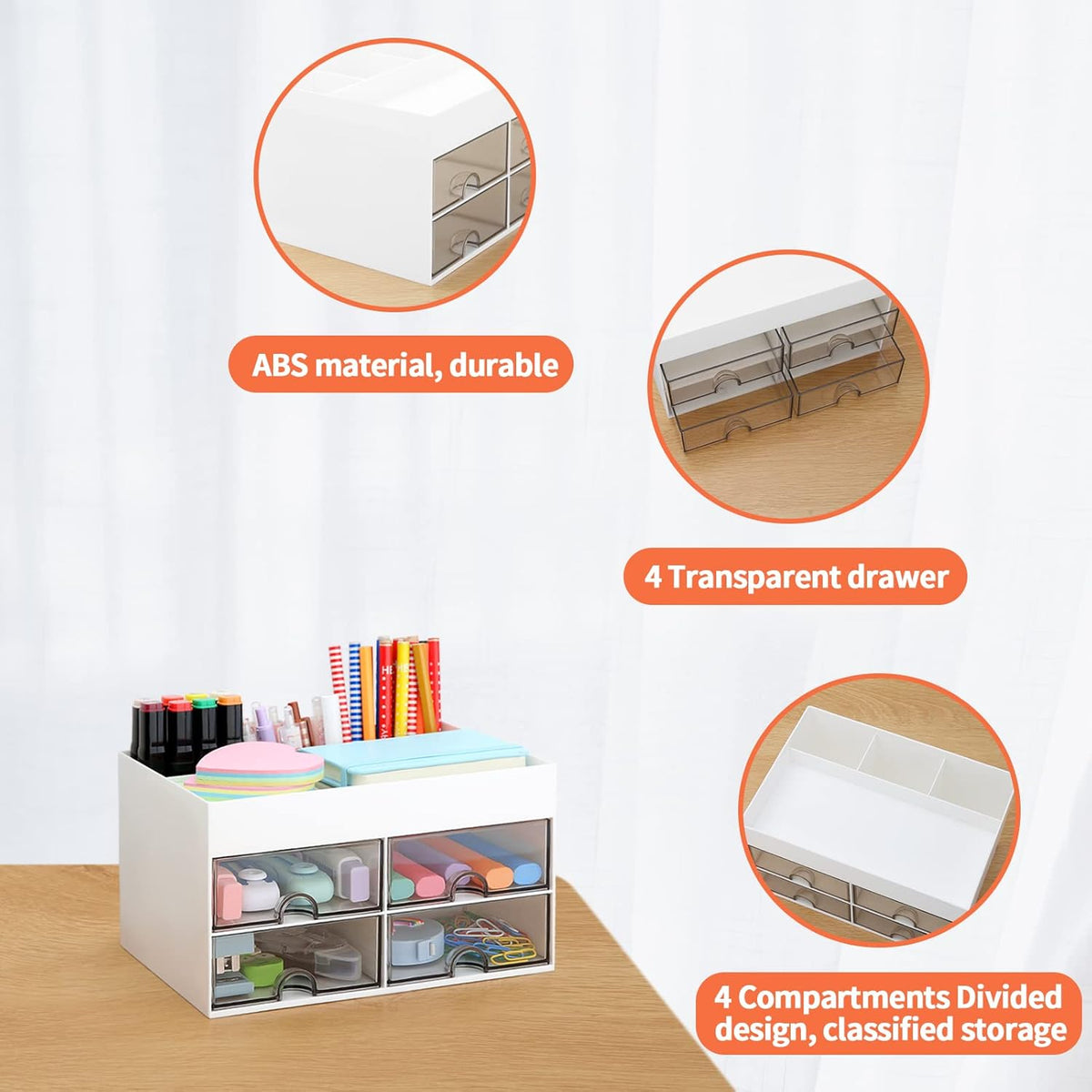 Desktop Organizer with Drawer