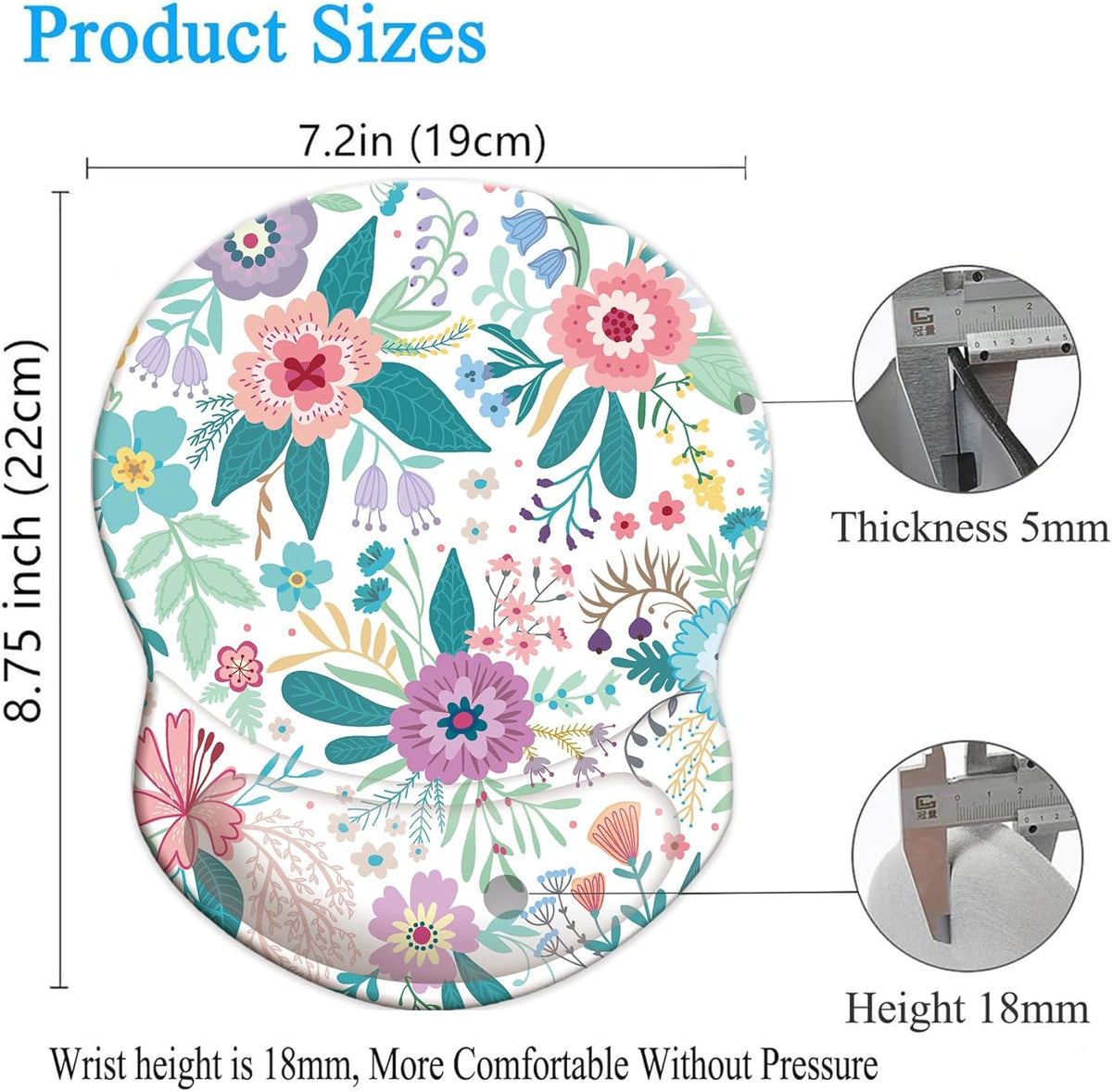 Ergonomic Mouse Pad with Wrist Support