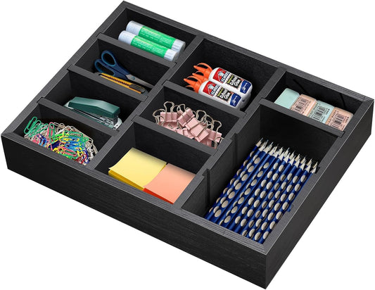Wooden Desk Drawer Organizer