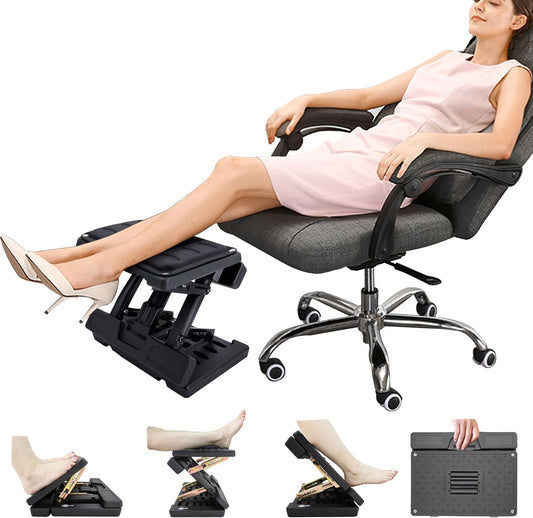 Adjustable Foot Rest and Footstool Under Desk