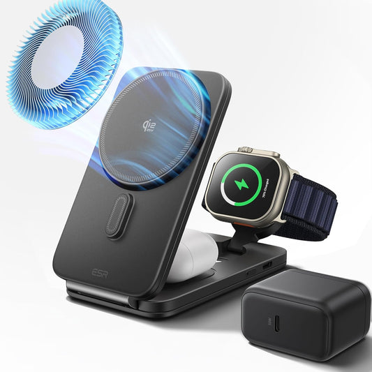 3 in 1 Charging Station, Black