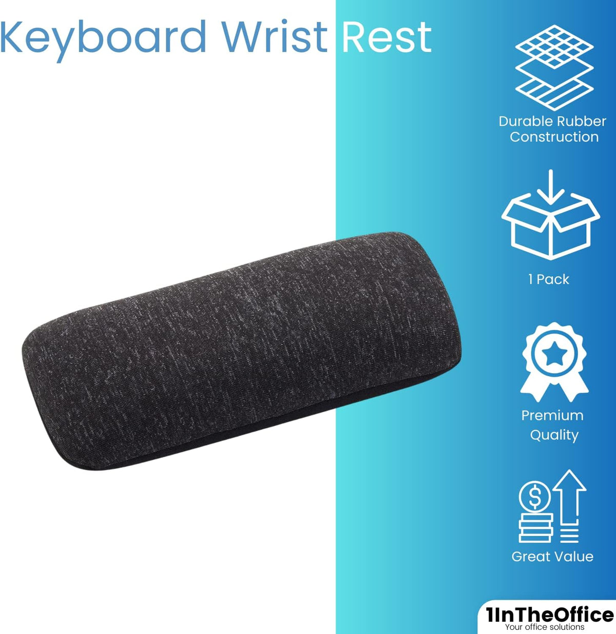 Mouse Wrist Rest, Beaded Wrist Support Pad Ergobeads, Black