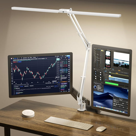 Led Desk Lamp, White, 24W