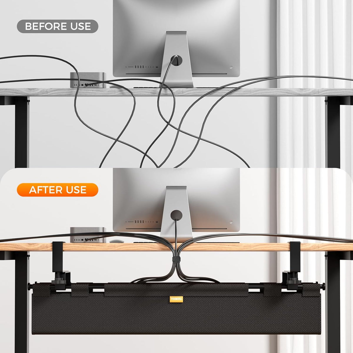 Cable Management Tray Under Desk