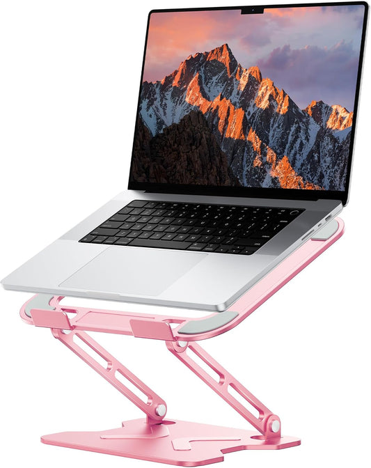 Adjustable Laptop Stand, Pink