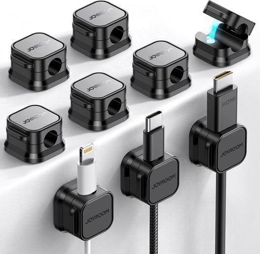 Magnetic Cable Clips [Cable Smooth Adjustable] Cord Holder, 9 Pack