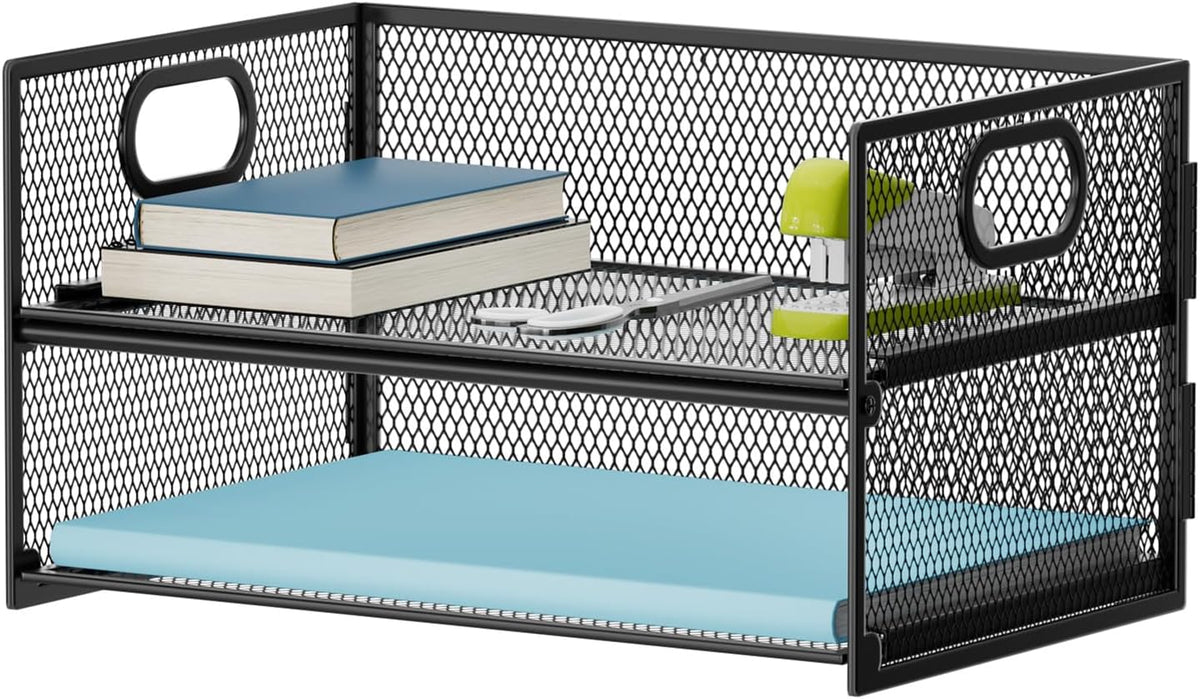 2 Tier Paper Organizer Letter Tray