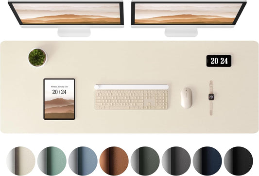 Leather Desk Pad Protector, 38 x 13.7