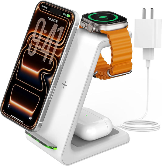 Charging Station : 3 in 1 Wireless Phone