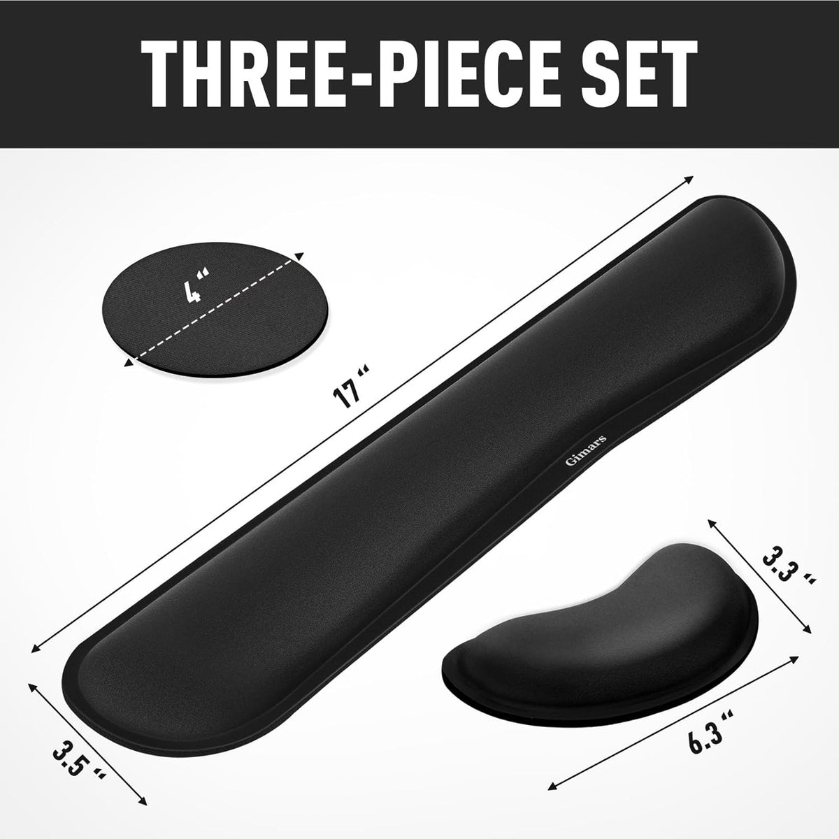 Upgrade Enlarge Silky and Superfine Fabric Gel Memory Foam Keyboard