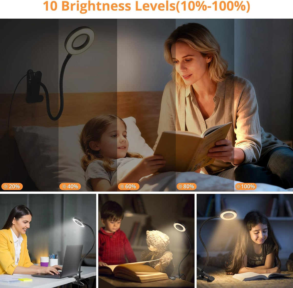Desk Lamp Clip Light
