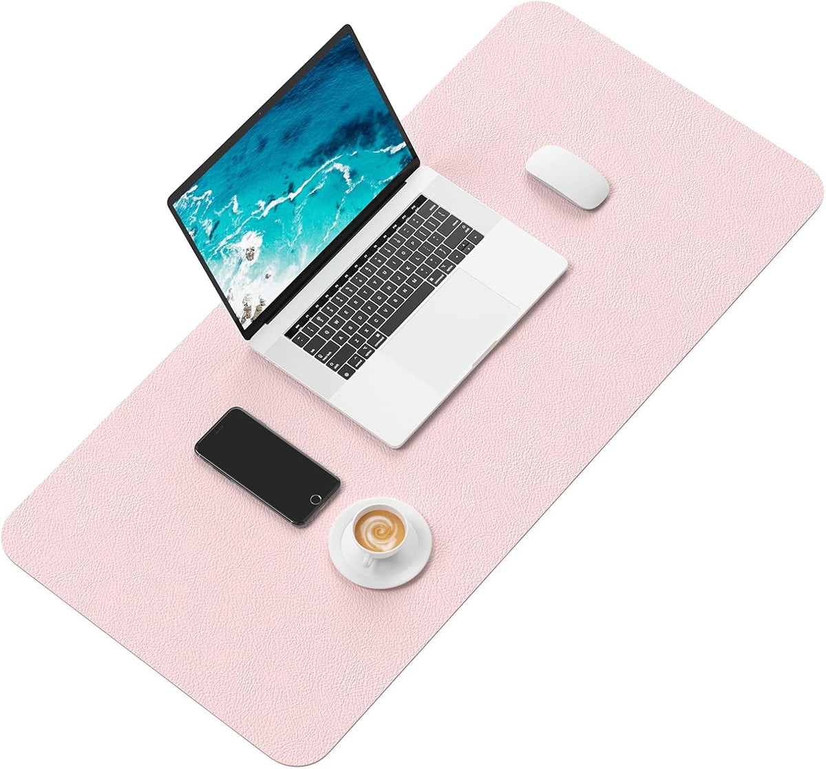 Desk Pad, 30" x 14" PU Leather Desk Mat