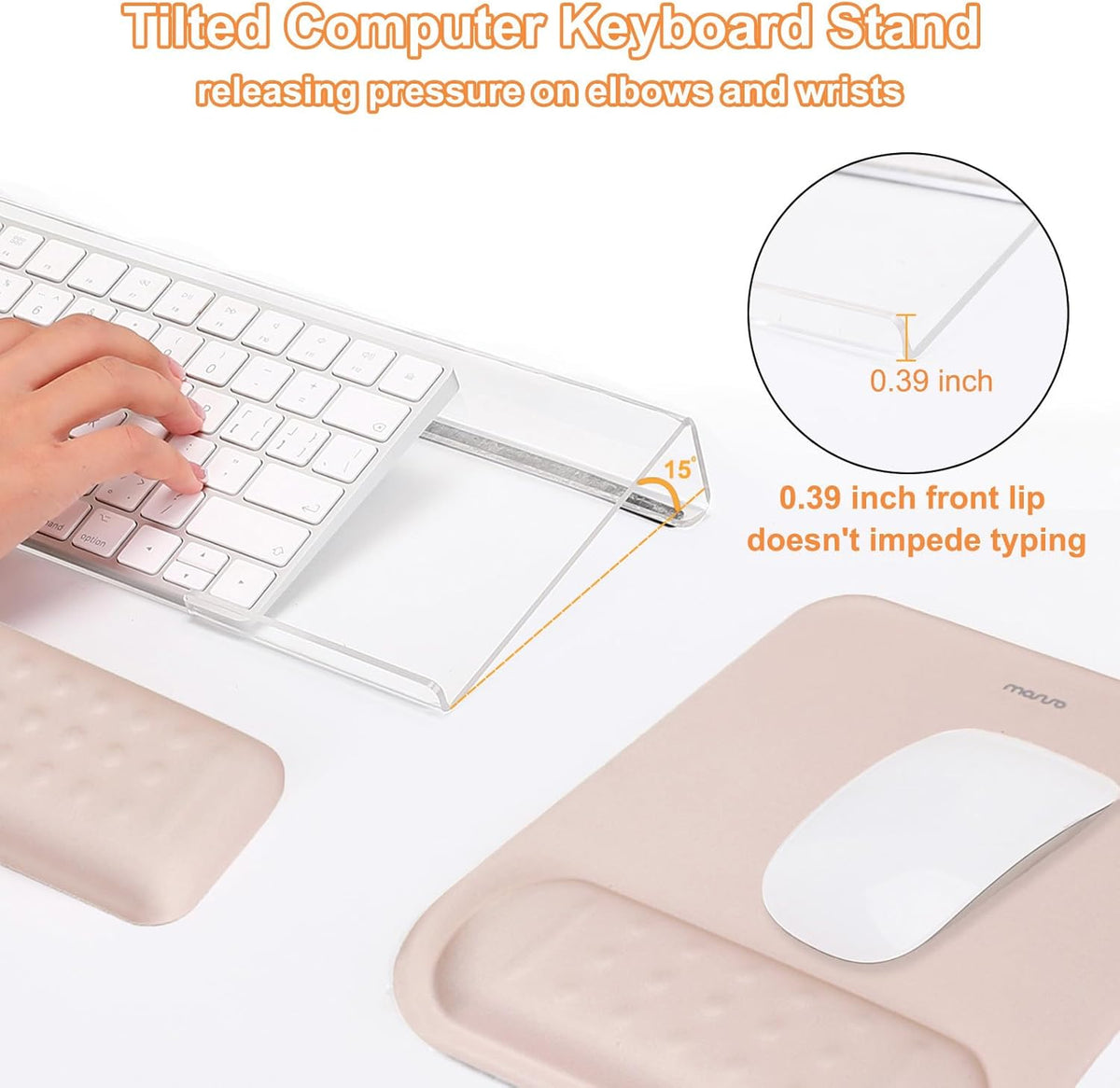 Computer Keyboard Stand&Wrist Rest Support