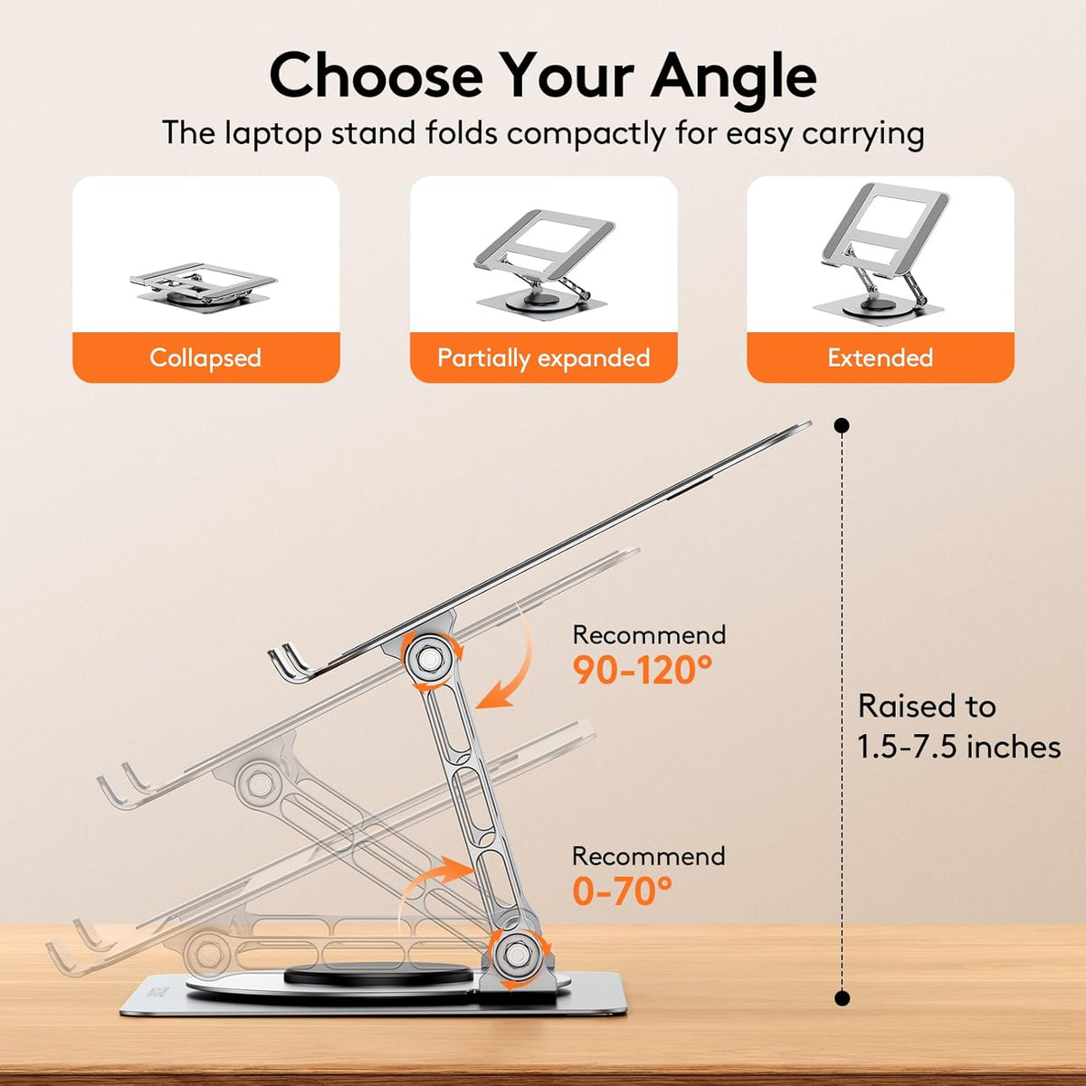 Laptop Stand , 360 Rotating Base