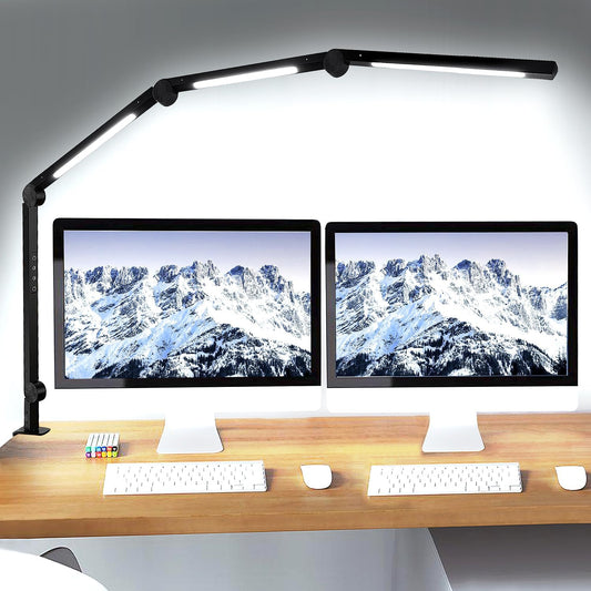 LED Desk Lamp with Clamp & Flexible Arm