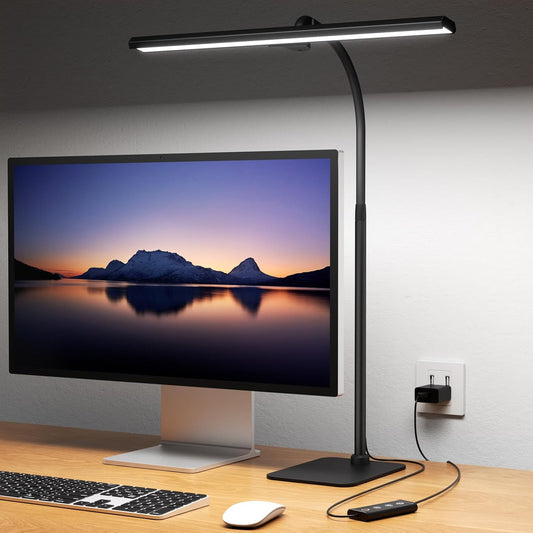 LED Desk Lamps, Tall Desk Light with Base