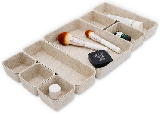 Desk Drawer Organizer Tray, 8-Piece