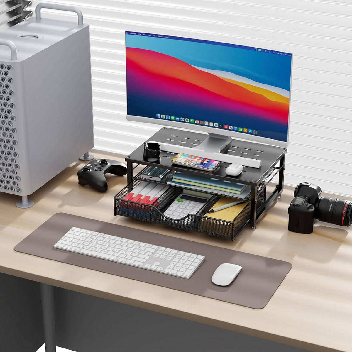 Computer Monitor Stand Riser, Black