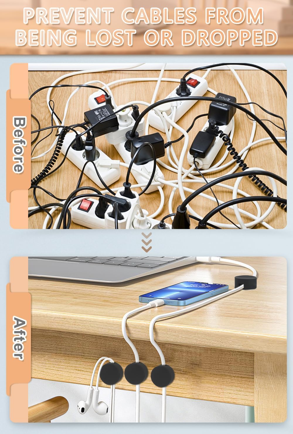 Magnetic Cord Holder Cable Management