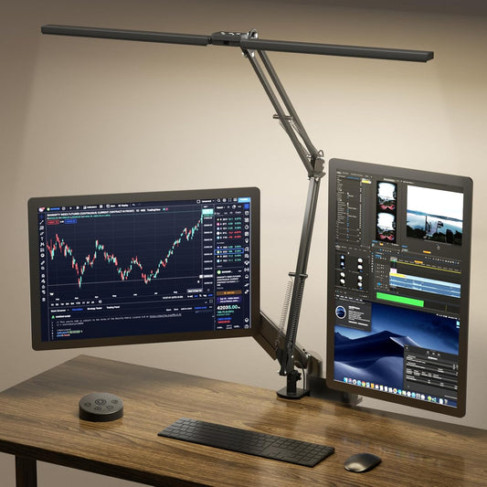 Led Desk Lamp, Black, 24W