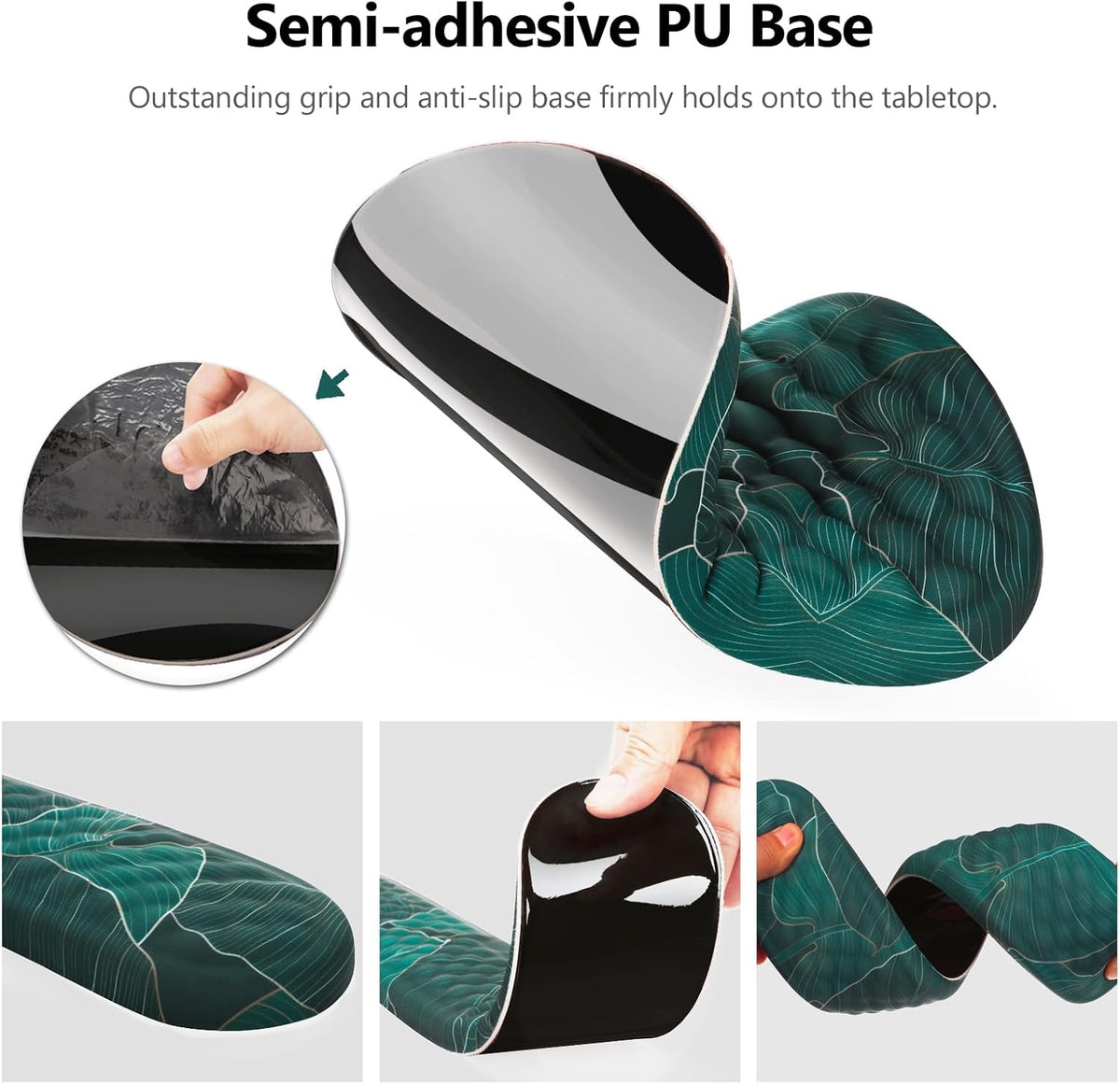 Mouse Pad Wrist Support, Green