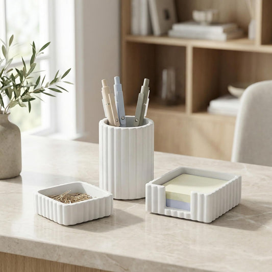 Modern Aesthetic Desk Accessories Set of 3