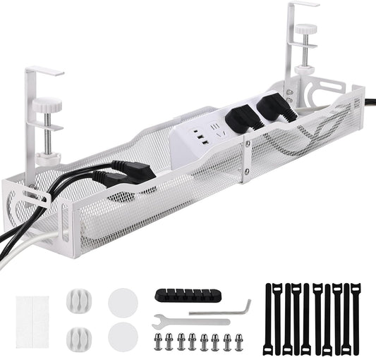 Under Desk Cable Management Box 25.3 Inch