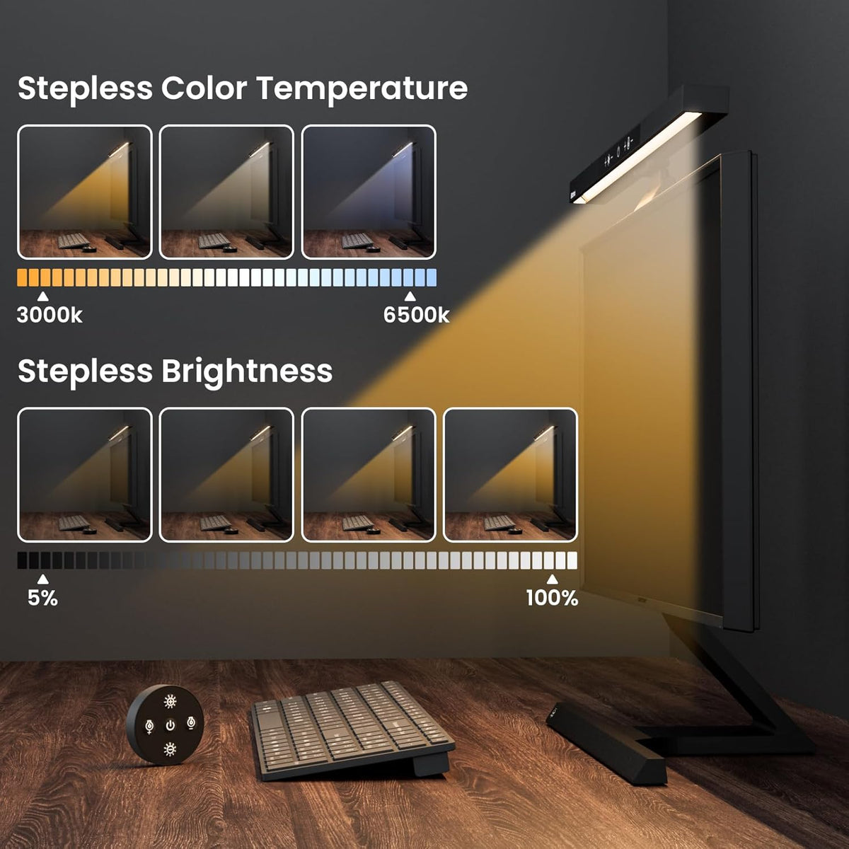 Monitor Light Bar with Remote Control
