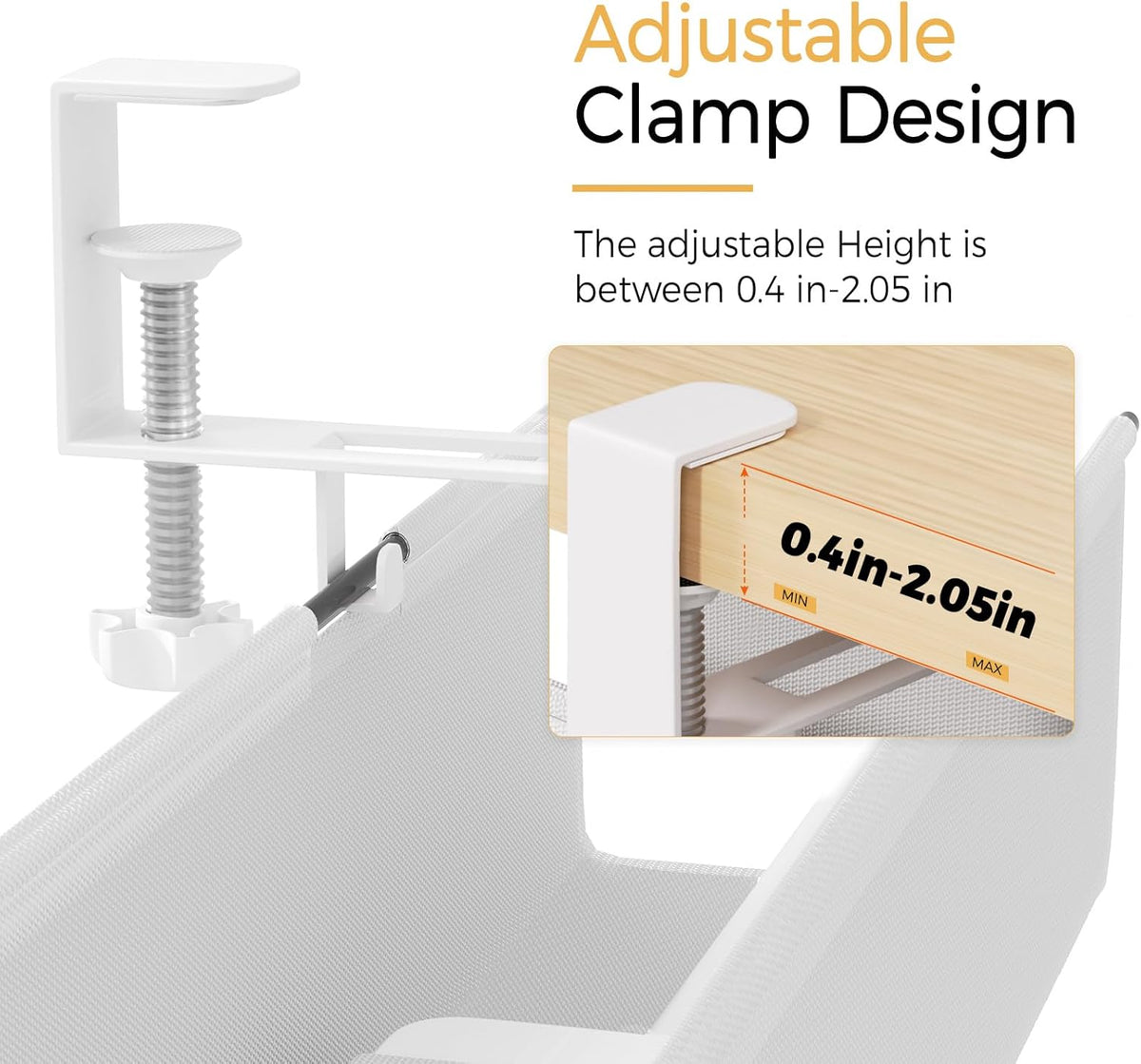 Under Desk Cable Management Tray 27.2"