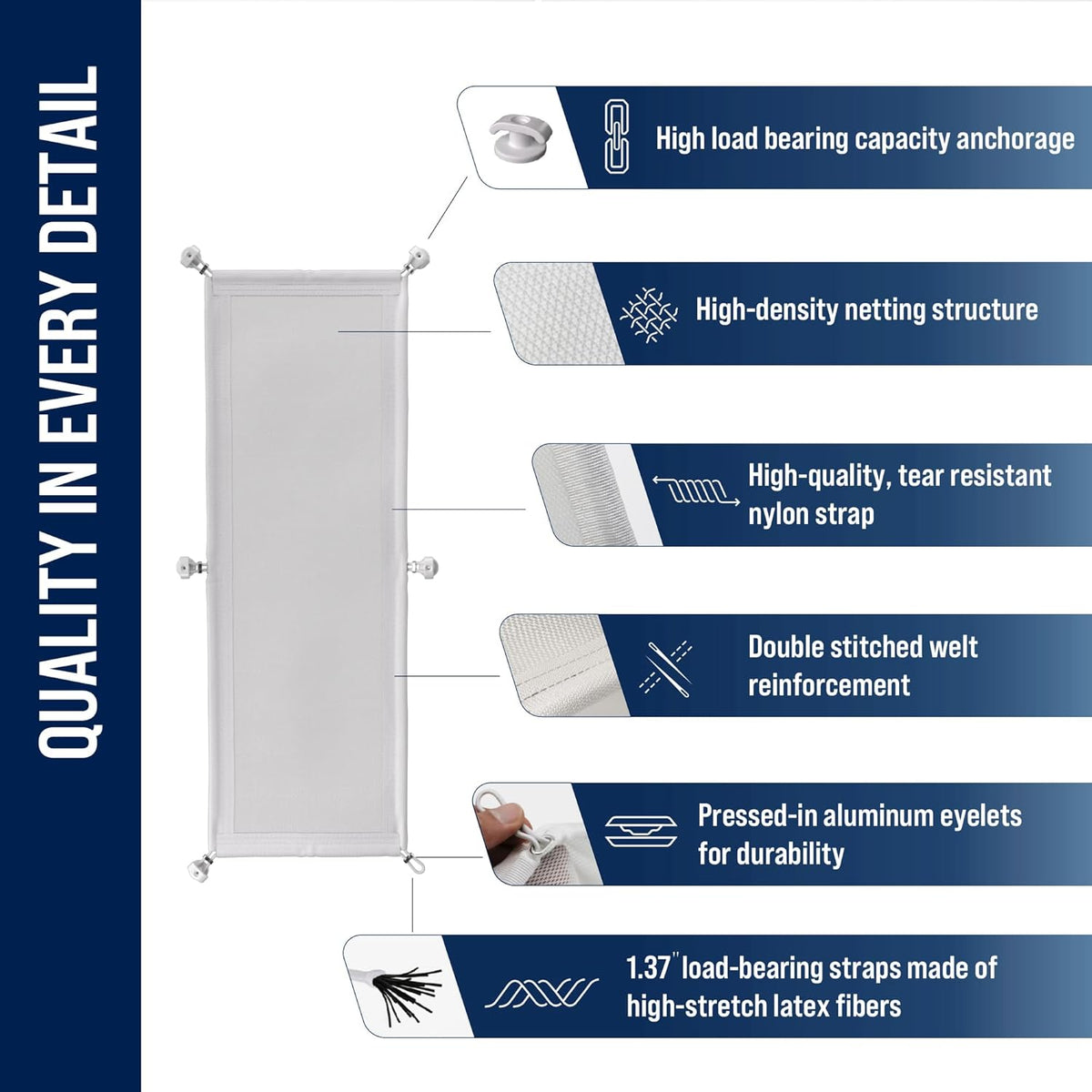 Cable Management net, Under Desk Wire Management, White