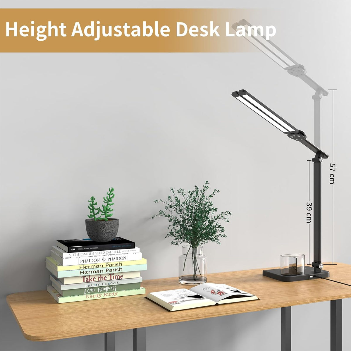 LED Desk Lamp, Dual Heads