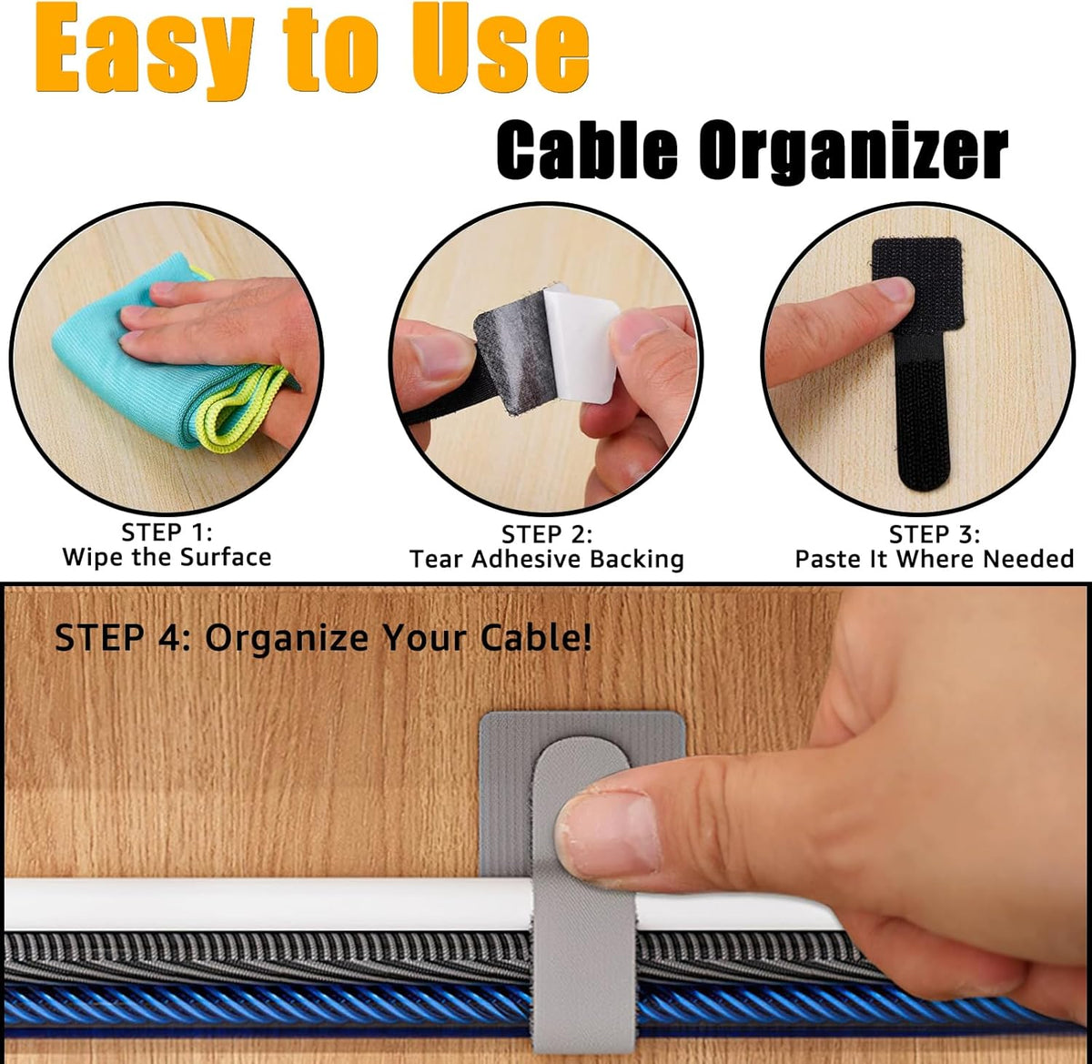 Hook and Loop Cable Straps