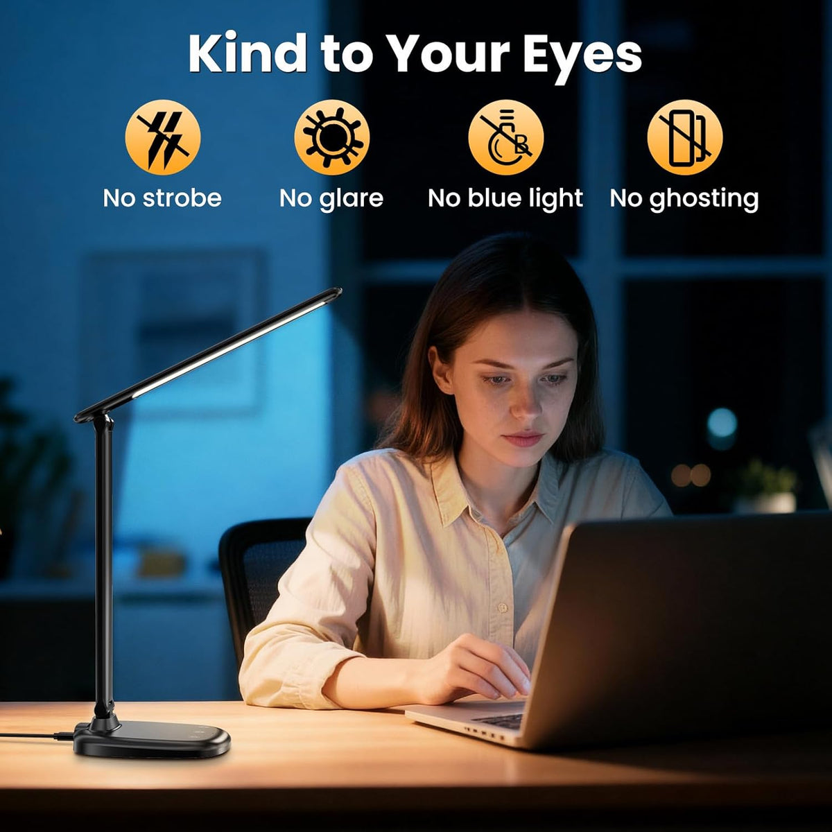 Desk Lamp with Charger