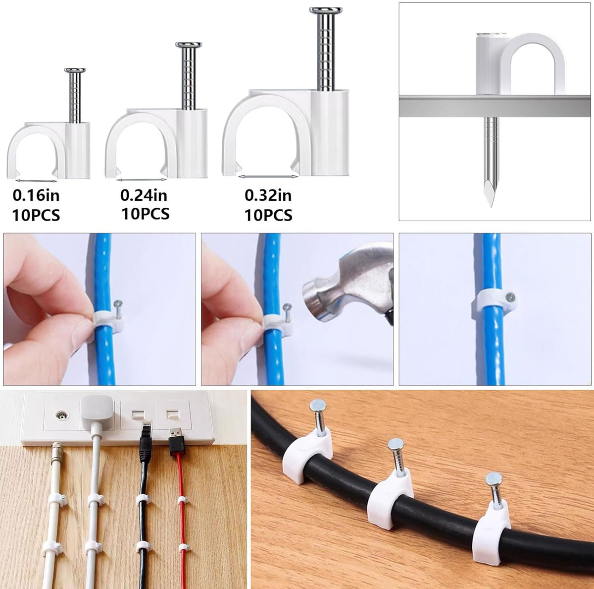Cable Management Kit, 328Pcs