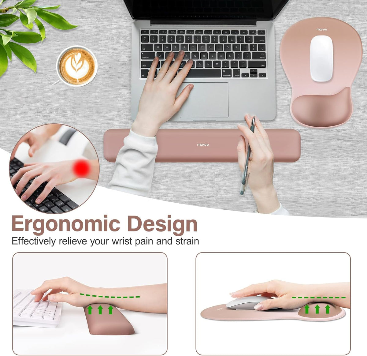 Wrist Rest Support, Brown