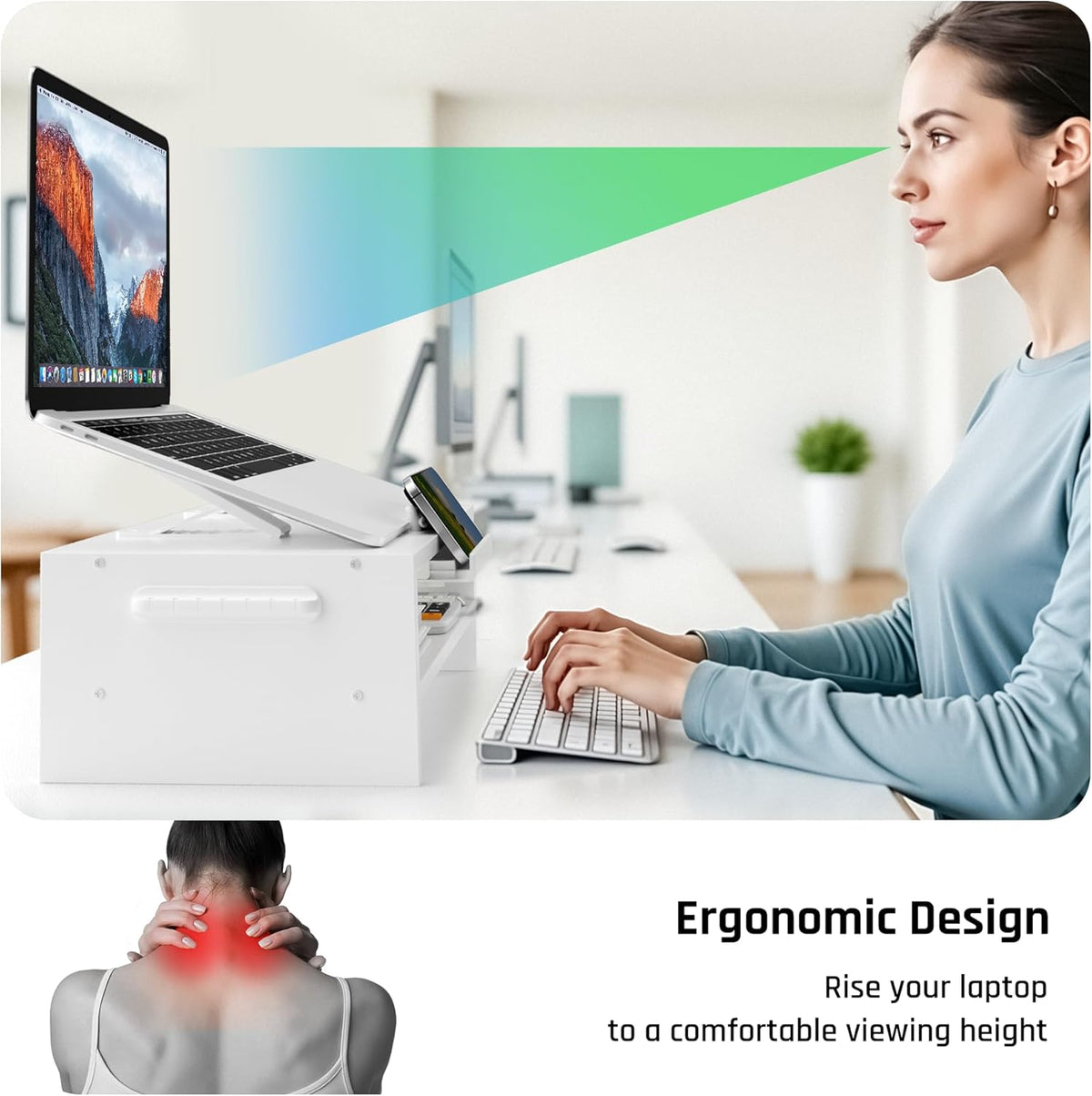 Adjustable Wood Laptop Stand