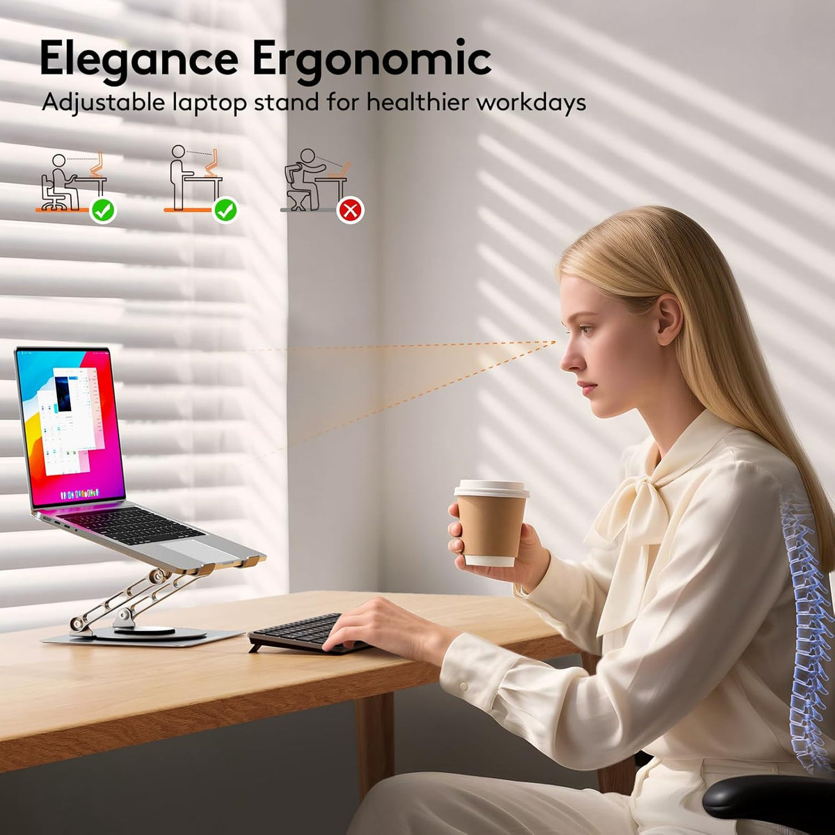 Laptop Stand , 360 Rotating Base