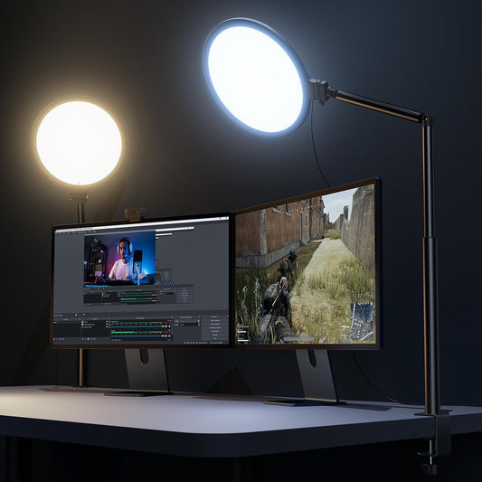 10.2" Desk Ring Light with Stand