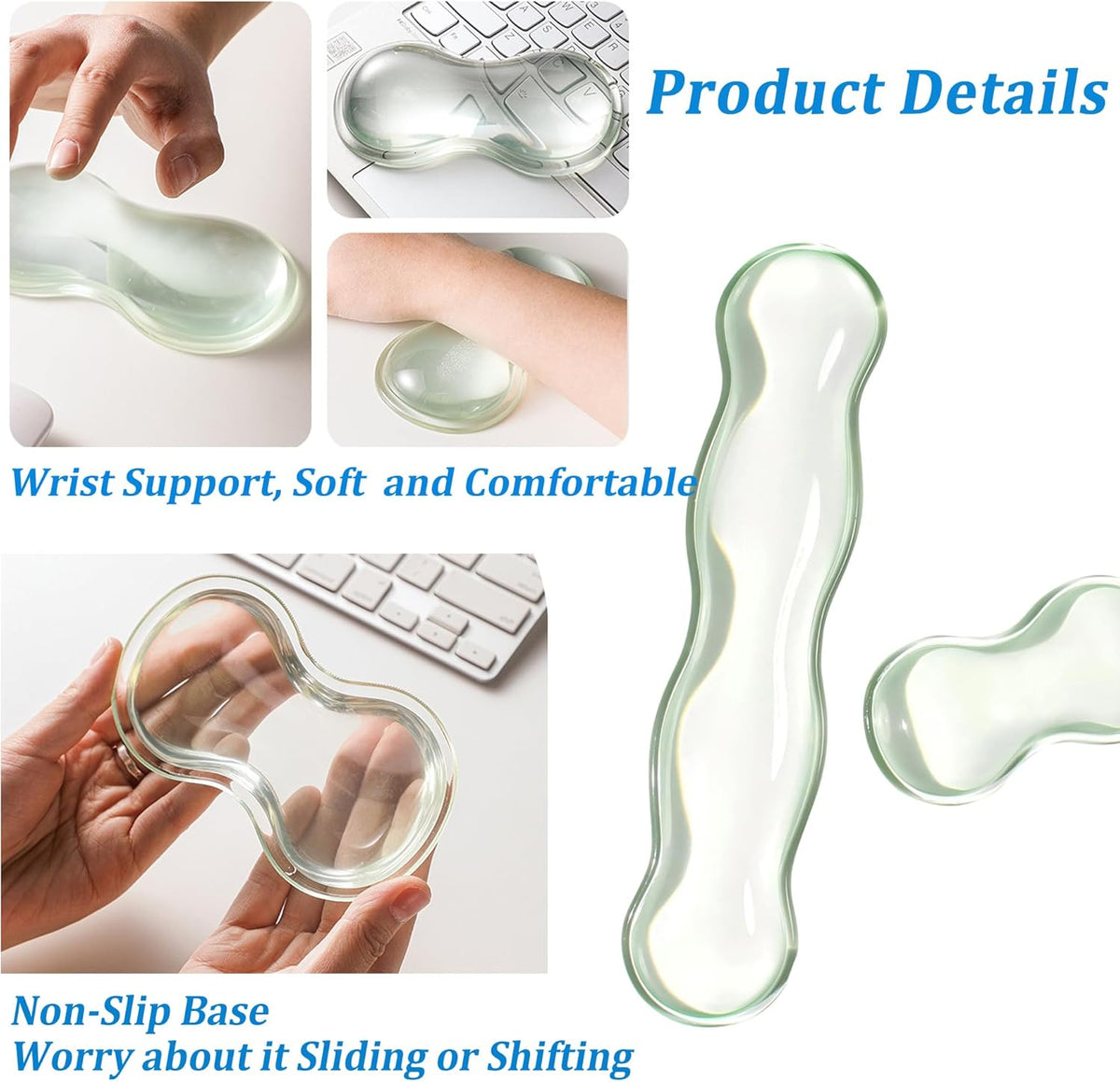Clear Gel Mouse Wrist Rest
