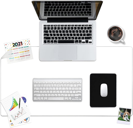 Clear Desk Pad Blotter on Top of Desks