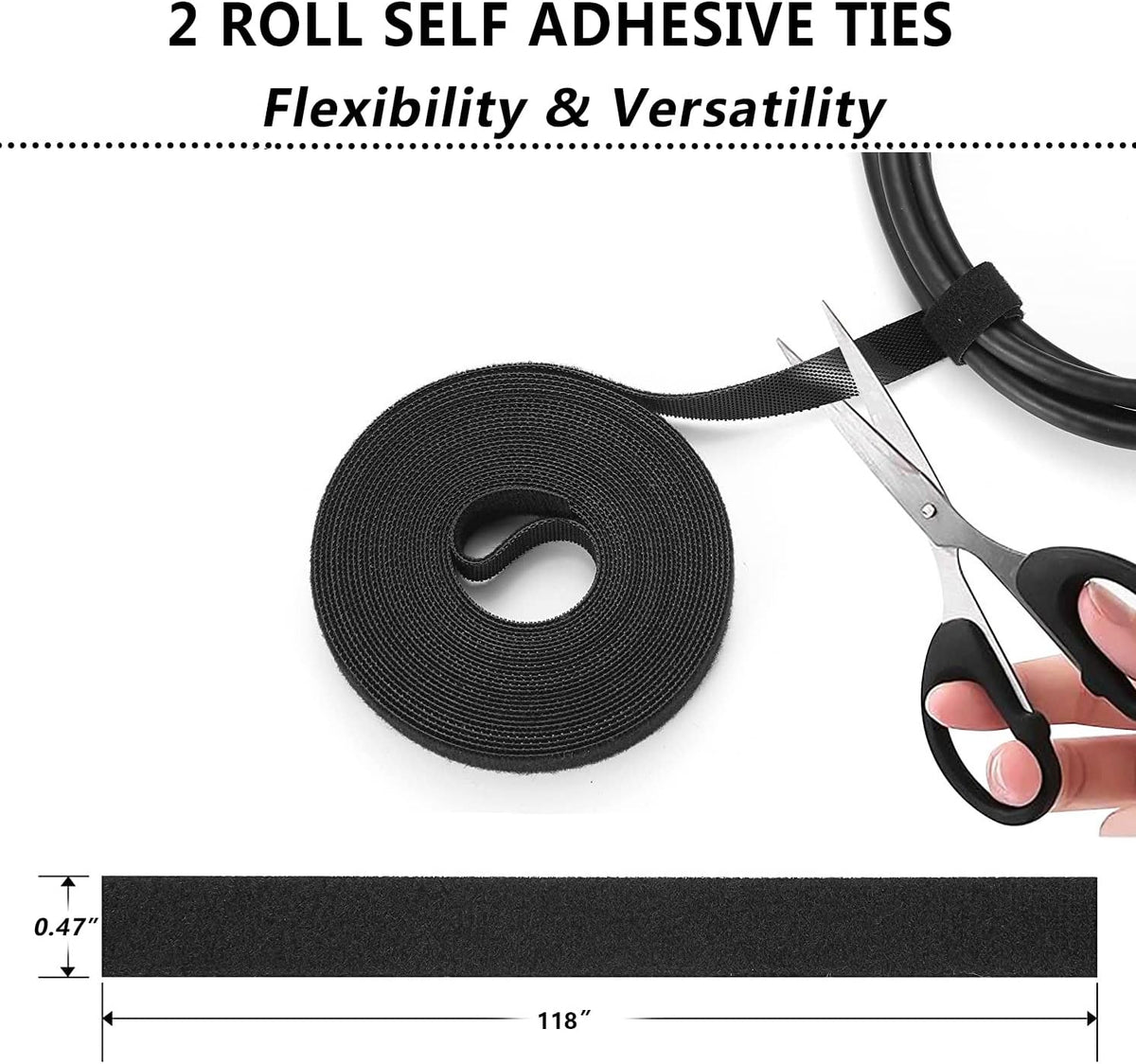 Cable Management Kit 4 Wire Organizer Sleeve