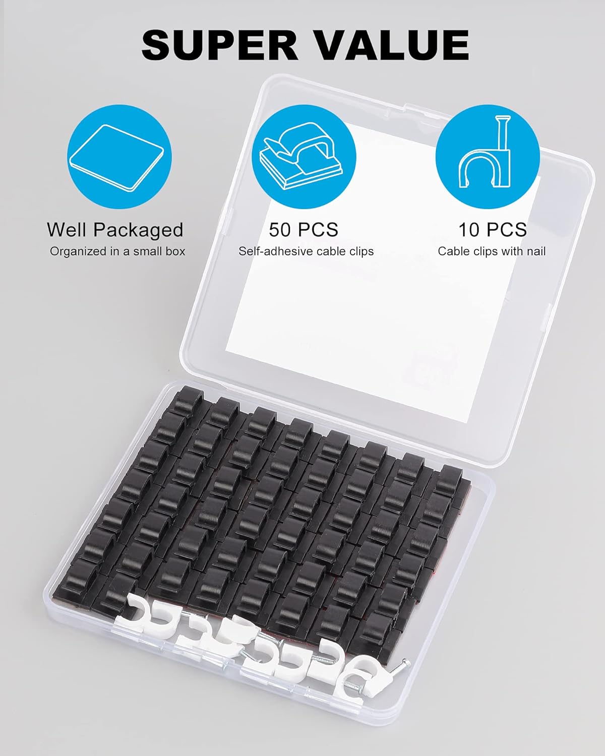 Adhesive Cable Clips