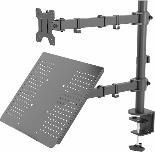 Black Fully Adjustable 13 to 32 inch Single Computer Monitor